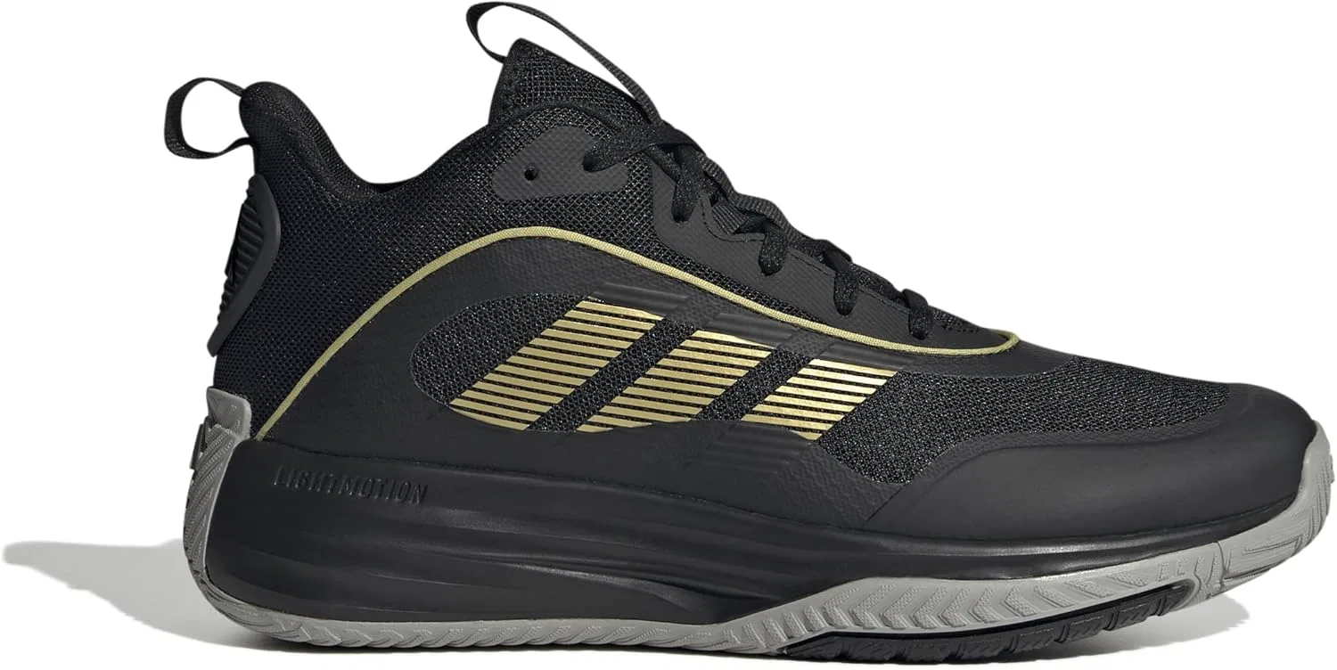 Adidas Originals Мужские кроссовки Adidas Own The Game 3, цвет Core Black/Gold Metallic/MGH Solid Grey, размер 45 1/3 EU — фото 2