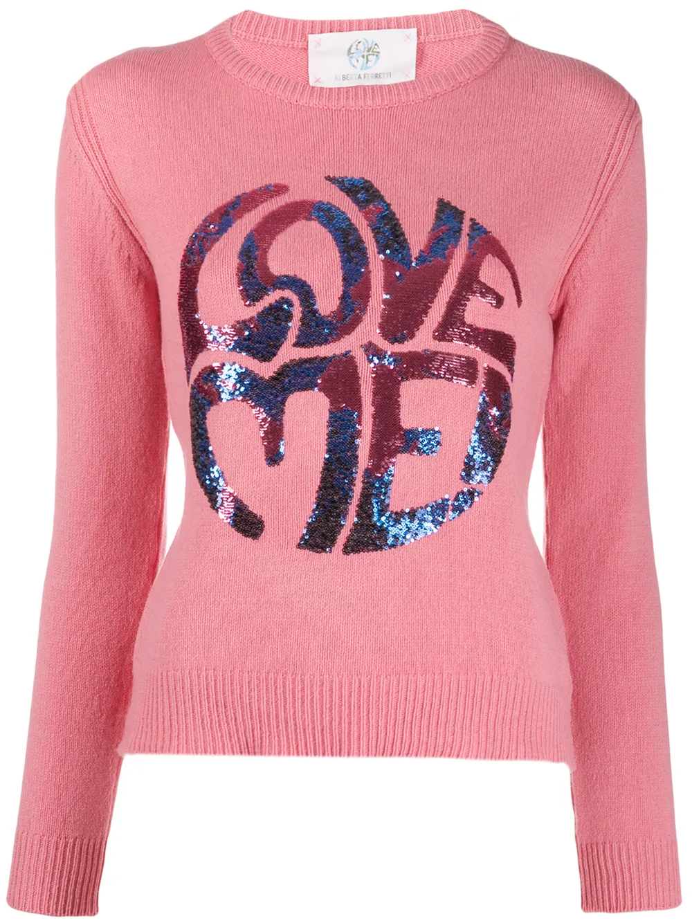 

Трикотажный джемпер Love Me Alberta Ferretti, розовый
