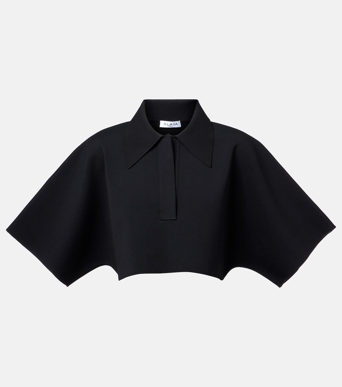 

Укороченная рубашка-поло Alaïa, черный