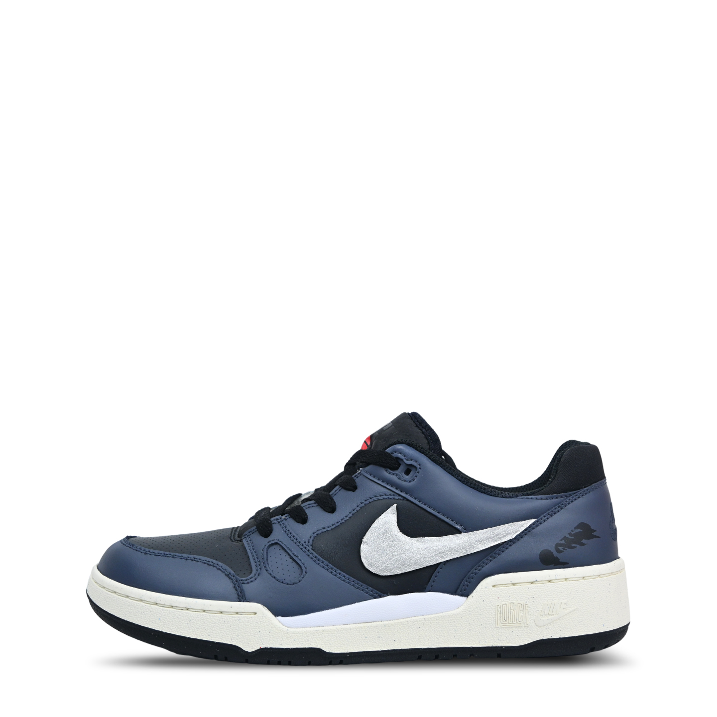 

Кроссовки Nike Full Force Skateboarding Shoes Men Low-top Dark Blue/white, цвет Navy