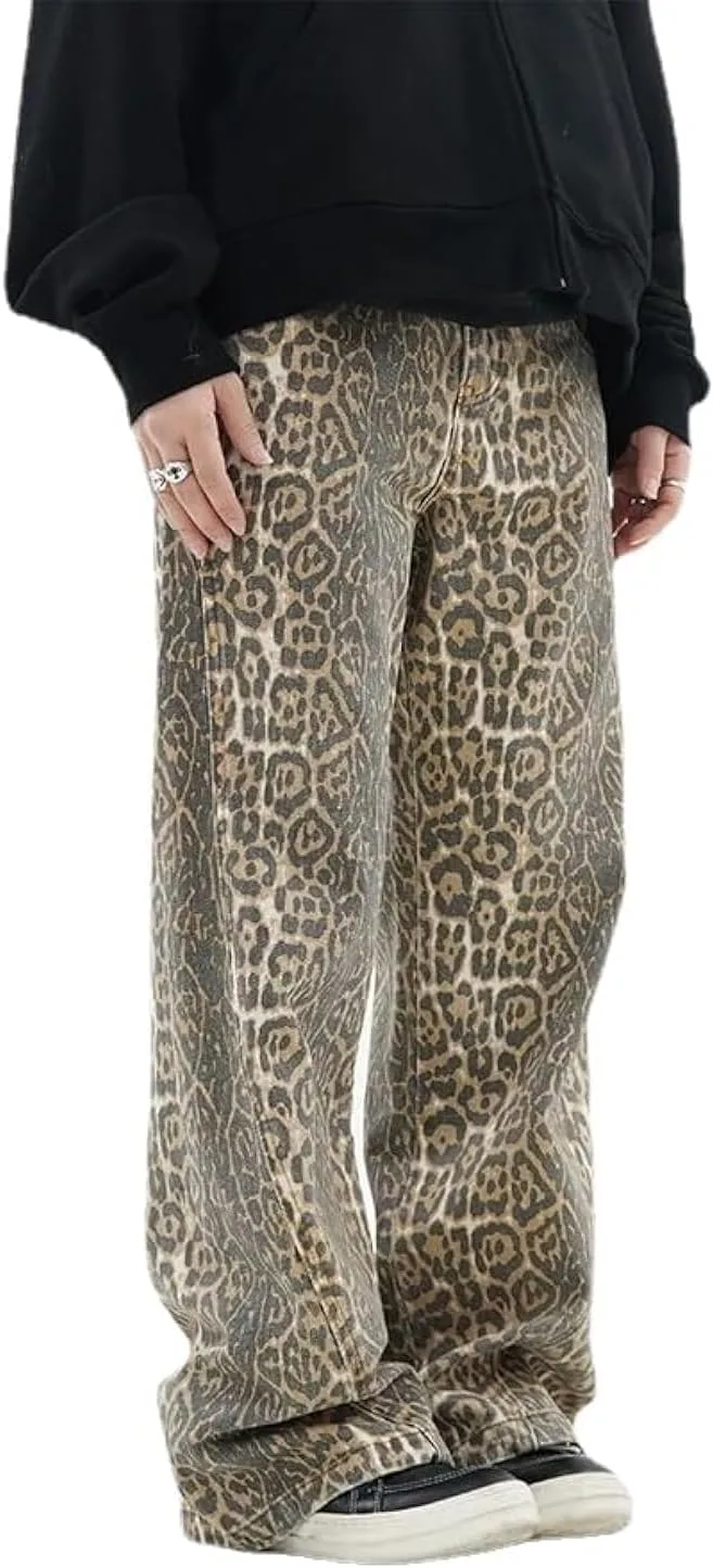 

YELLOOP джинсы Leopard Print Y2k