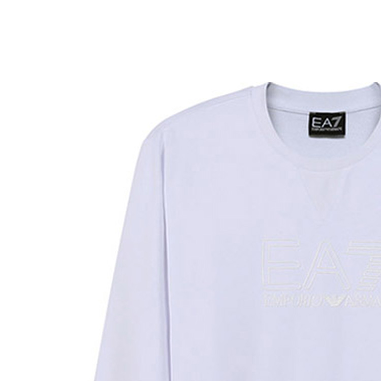 EA7 SS22 Свитер Мужской Белый EMPORIO ARMANI — фото 4