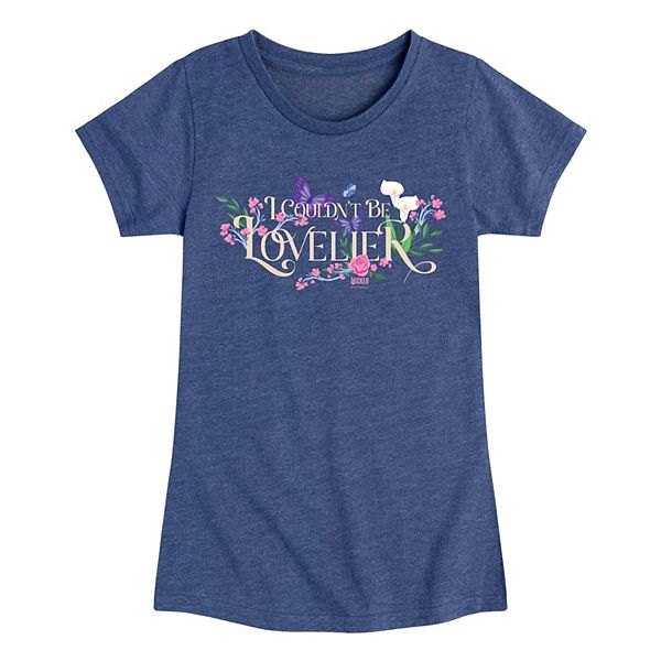 

Футболка с принтом Glinda I Couldn't Be Lovelier для девочек 7-16 лет Licensed Character, Heather Navy