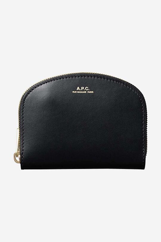 

Кожаный кошелек A.P.C., черный