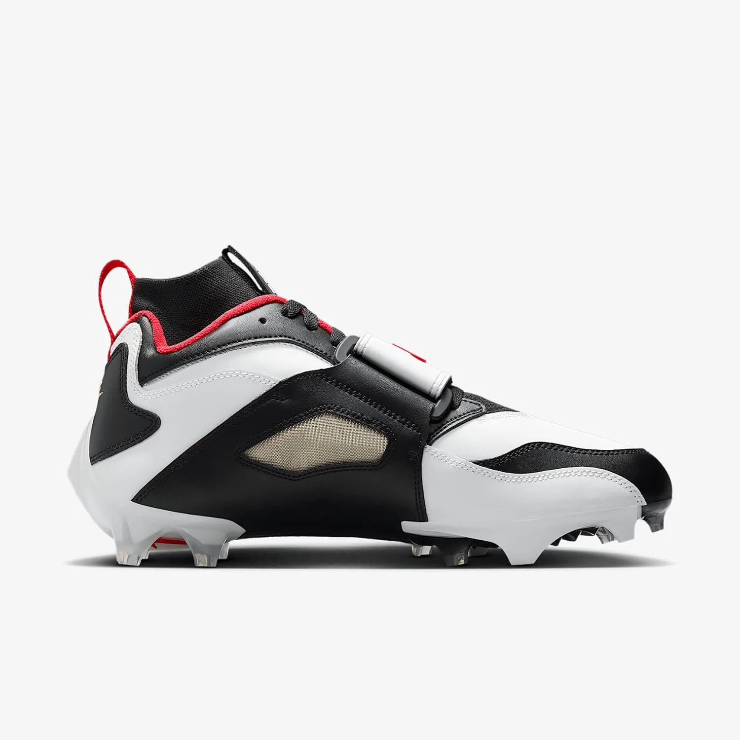 Футбольные бутсы Nike Diamond Turf 93 TD (HF5298-100, белый/черный/металлик золото/огненно-красный), белый/черный/металлик золотой/красный — фото 3