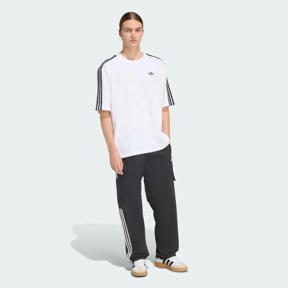Футболка Adicolor с тремя полосками, увеличенного размера Adidas, white — фото 3
