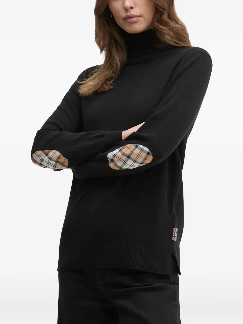 

Свитер с высоким воротником Barbour, черный