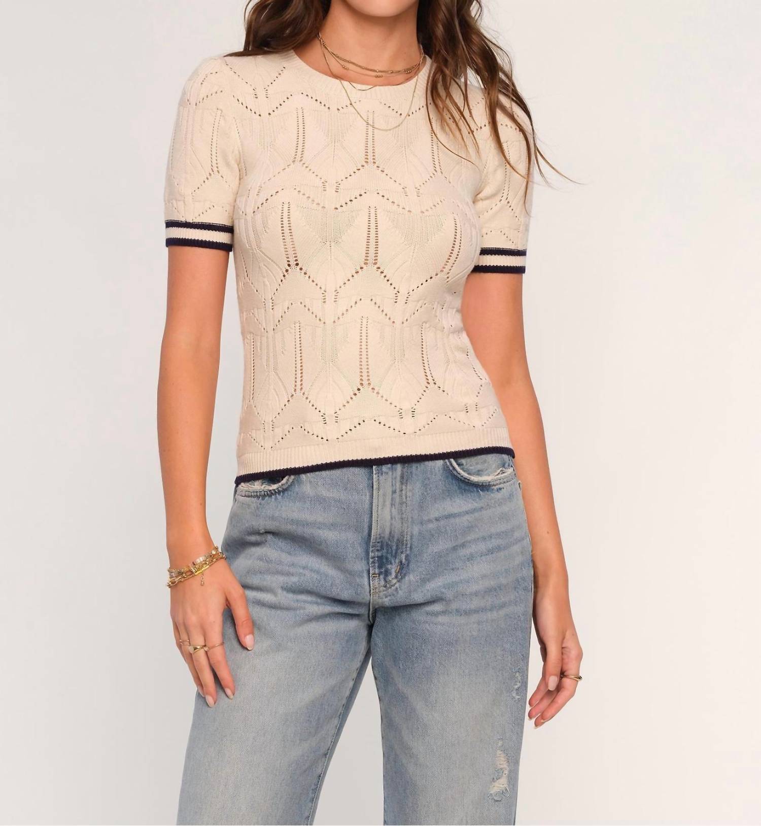 

Халтон топ цвета слоновой кости Heartloom