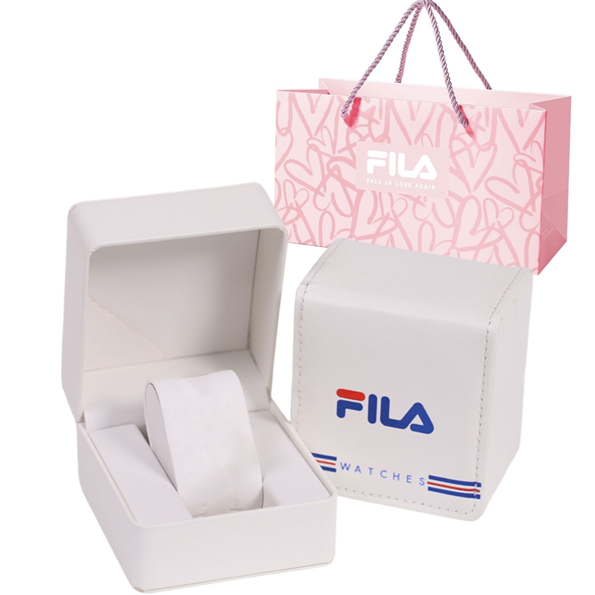 

FILA Женские часы YOUTH, кварцевый механизм, кожаный ремешок, белый циферблат