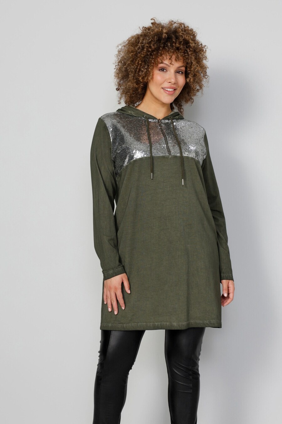 

Лонгслив MIAMODA Shirt, хаки