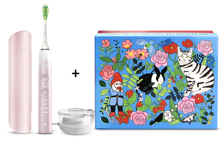 Электрическая зубная щетка PHILIPS, All-New Star Diamond Collection Box, Cherry Blossom Pink