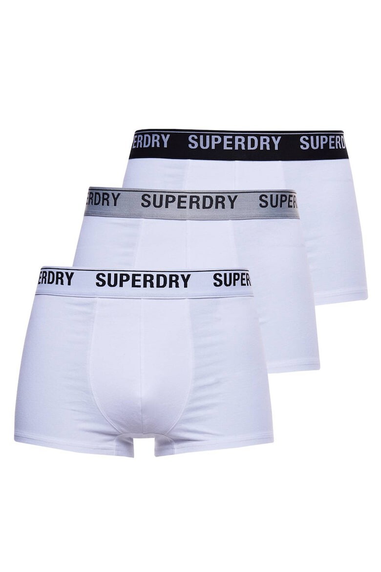 

Боксеры с логотипом, 3 пары Superdry, белый