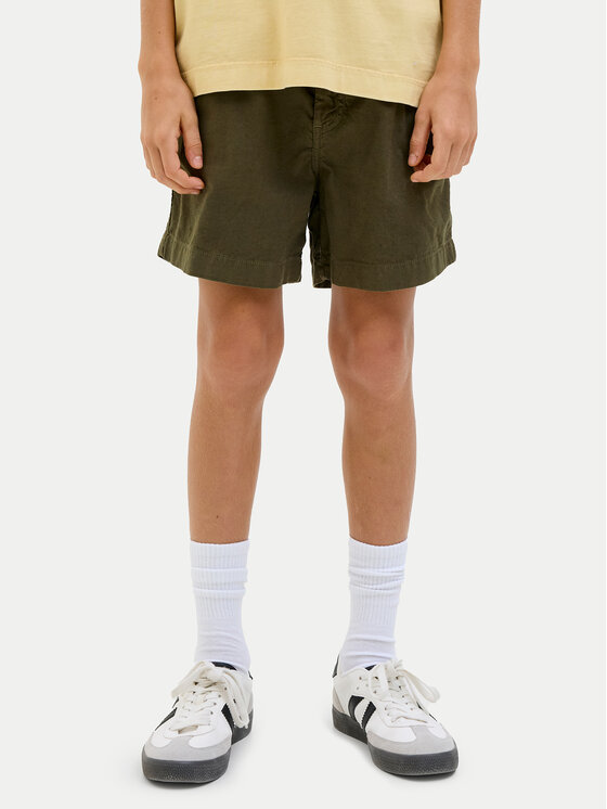 

Шорты свободного кроя из ткани Jaiden 12275023 Jack&Jones Junior, хаки