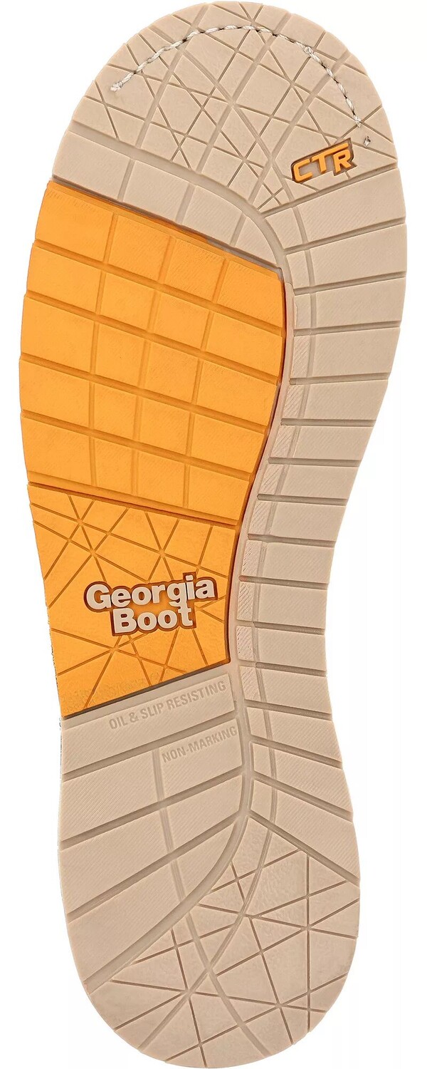 Georgia Boots Мужские 8-дюймовые водонепроницаемые рабочие ботинки на танкетке со шнуровкой, коричневый — фото 2