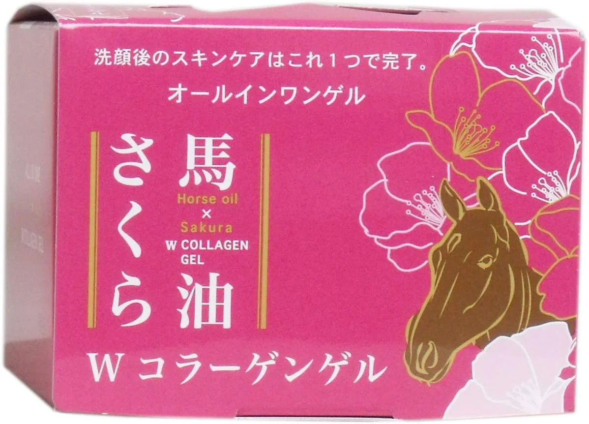 Эмульсия — Гель для лица Horse Oil Sakura W Collagen Gel, x, 100 г