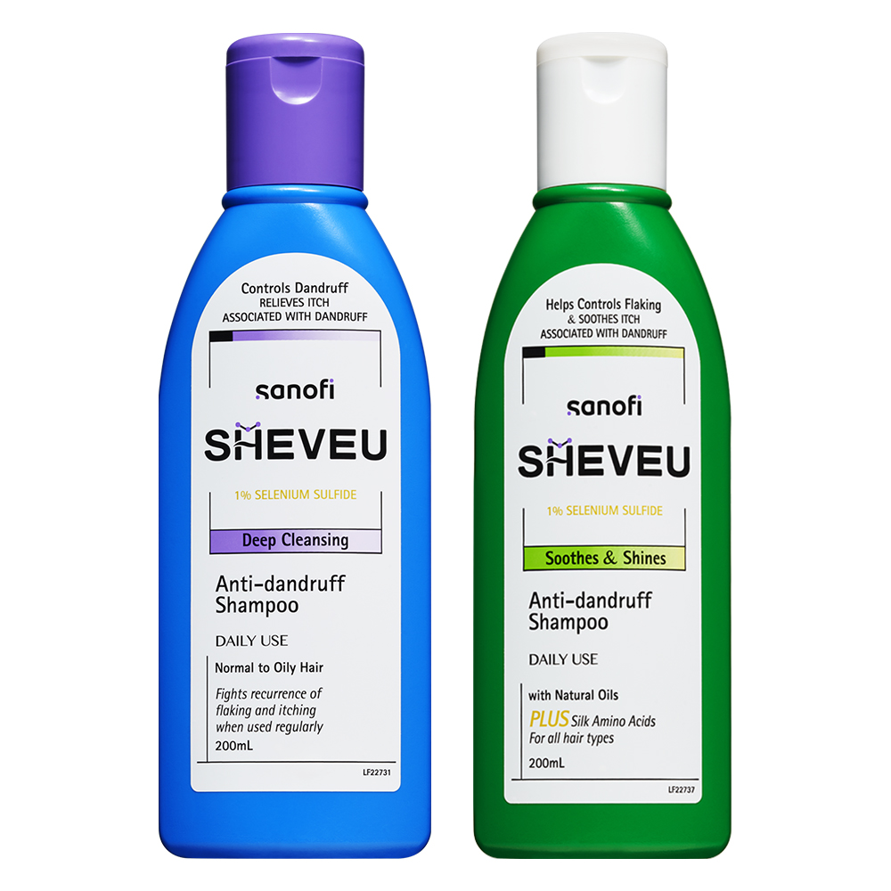 

Шампунь против перхоти для контроля жирности и восстановления, снятия зуда 200мл*2 SHEVEU