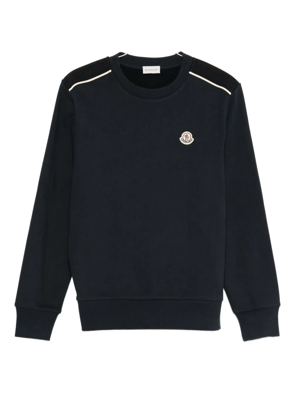 

Свитшот с нашивкой-логотипом Moncler, синий