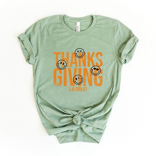 

Футболка SWSmiley thanksgiving distressed с коротким рукавом Simply Sage Market, Sage, Зеленый, Футболка SWSmiley thanksgiving distressed с коротким рукавом Simply Sage Market, Sage