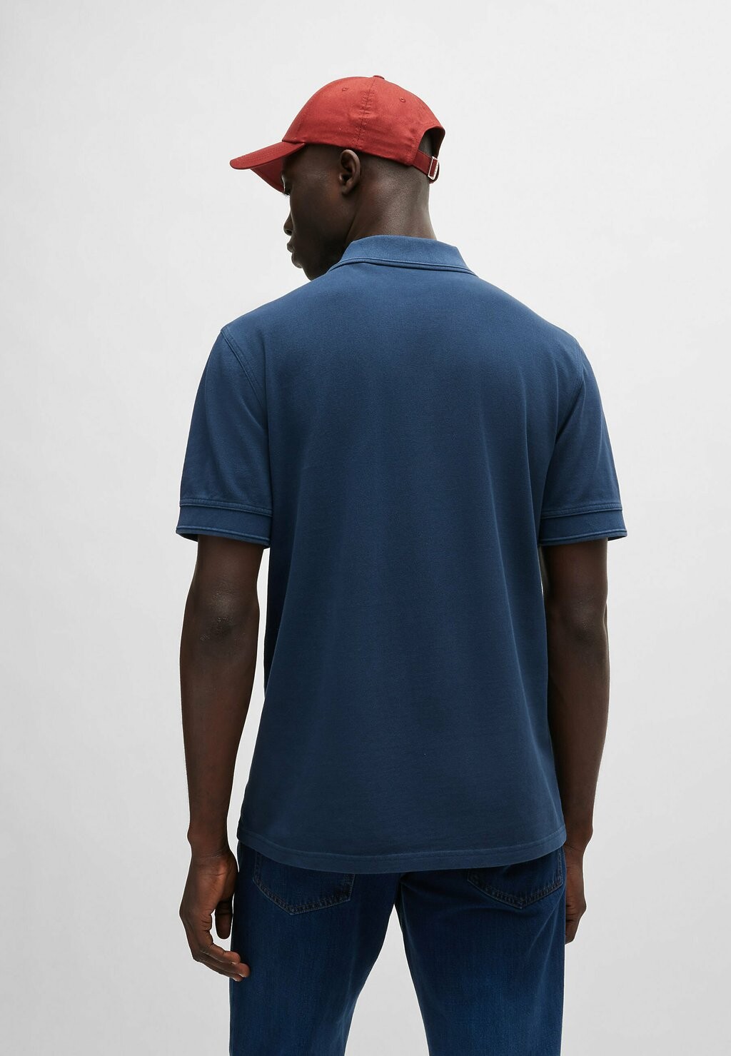 

Поло Prime BOSS, темно-синий