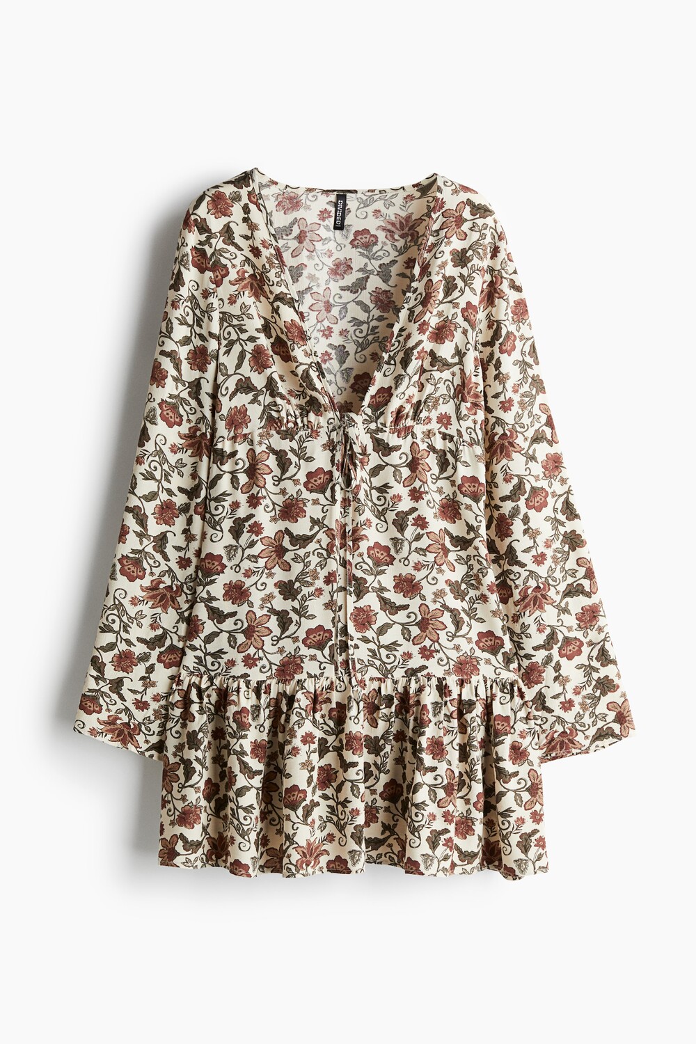 

Платье с V-образным вырезом H&M, розовый