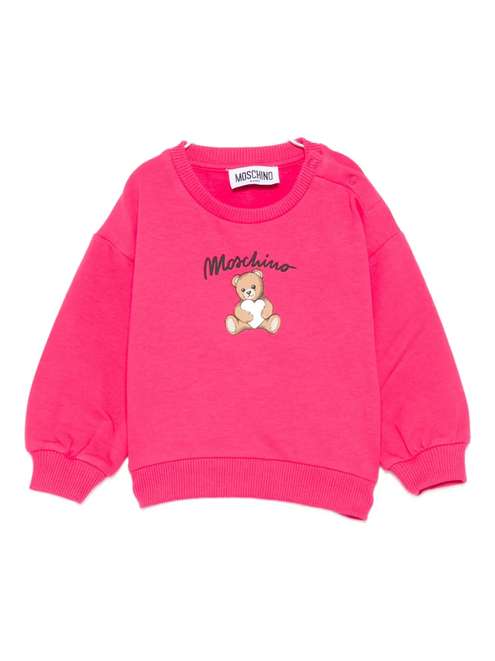 

Толстовка с принтом Тедди Moschino Kids, розовый