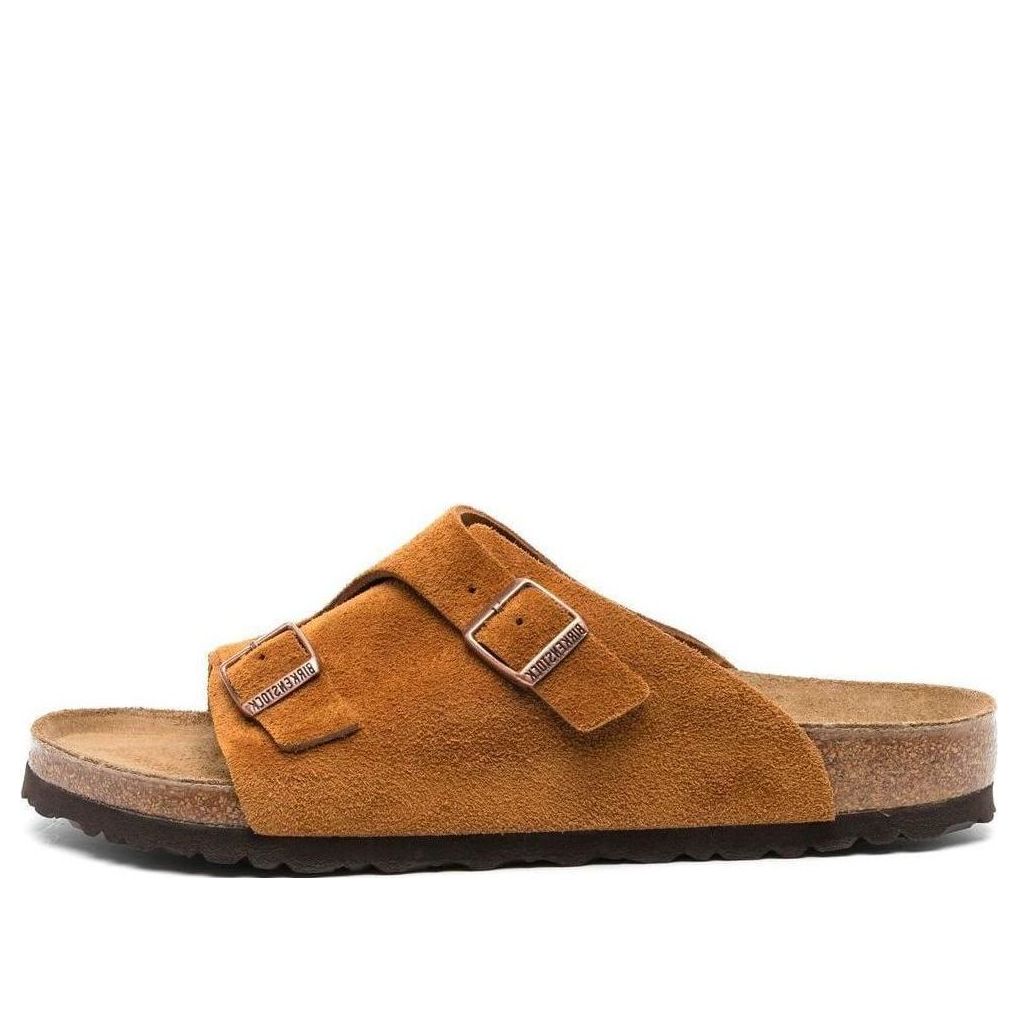 Тапочки (WMNS) Birkenstock Zrich Suede Leather 'Mink' 1023842, коричневый