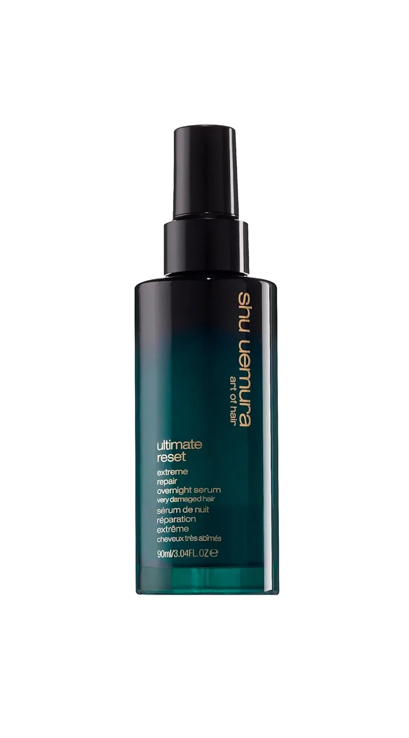 Ночная сыворотка Shu Uemura Ultimate Reset Extreme Repair, для восстановления волос, с экстрактом японского риса, для сухих и поврежденных волос, оранжевая