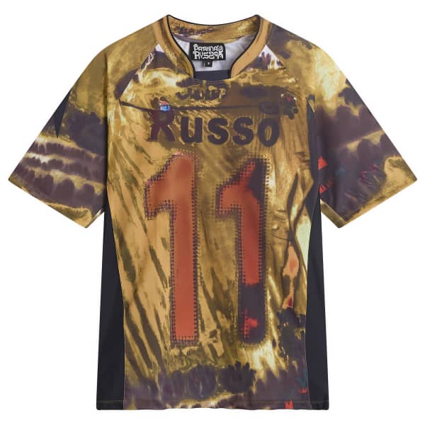 

Спортивная футболка свободного кроя с коротким рукавом Paolina Russo, Mustard