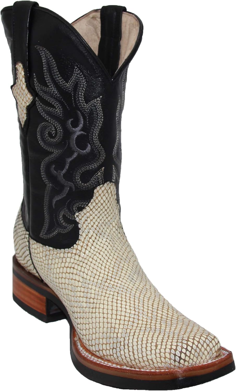 

Мужские ковбойские сапоги из натуральной кожи с узором под змею, квадратным носком в западном стиле The Western Shops