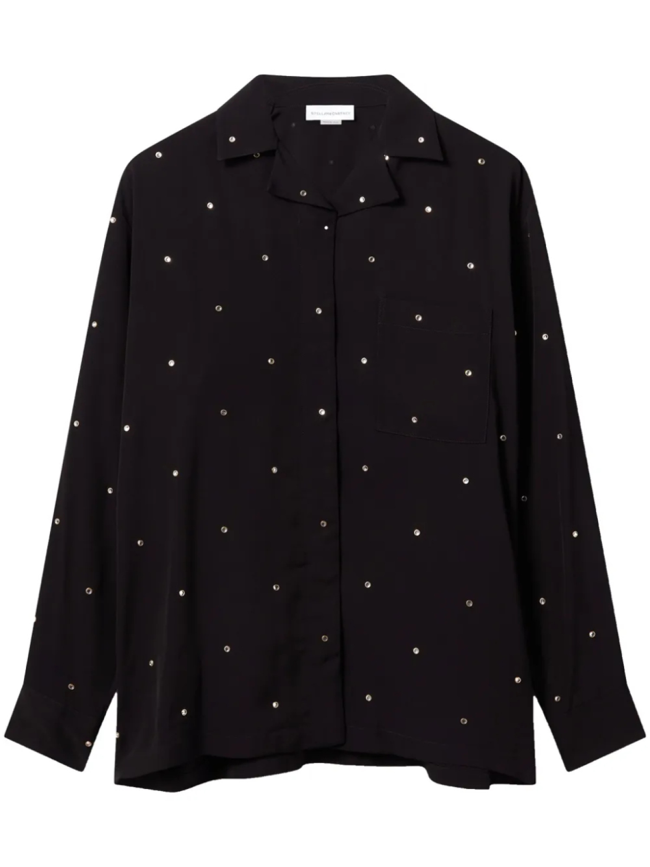 

Stella McCartney рубашка с кристаллами, черный