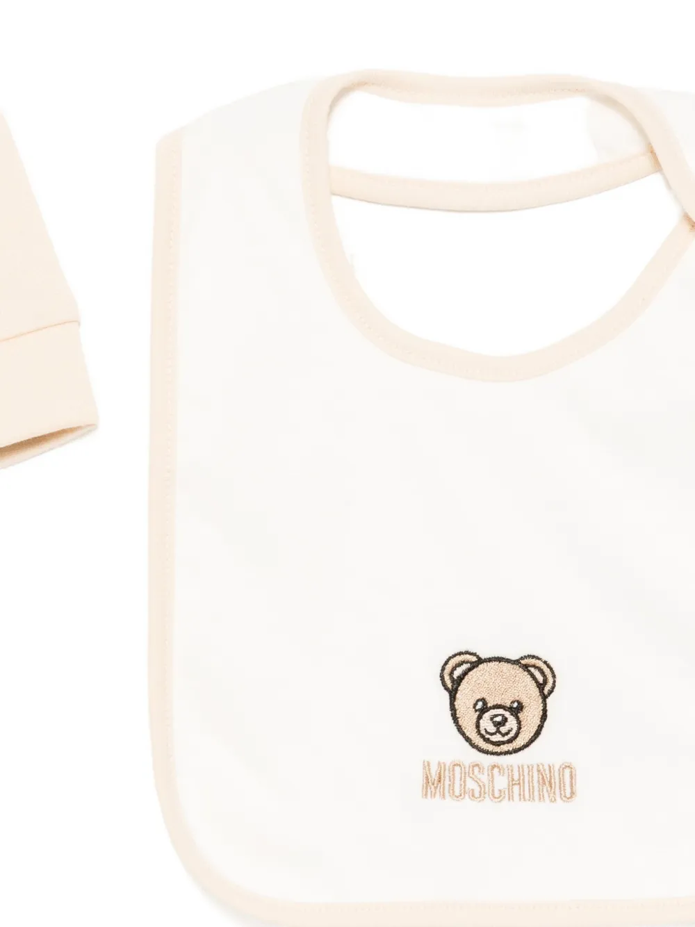 Комплект Teddy Bear для новорожденного Moschino Kids, светло-бежевый — фото 2