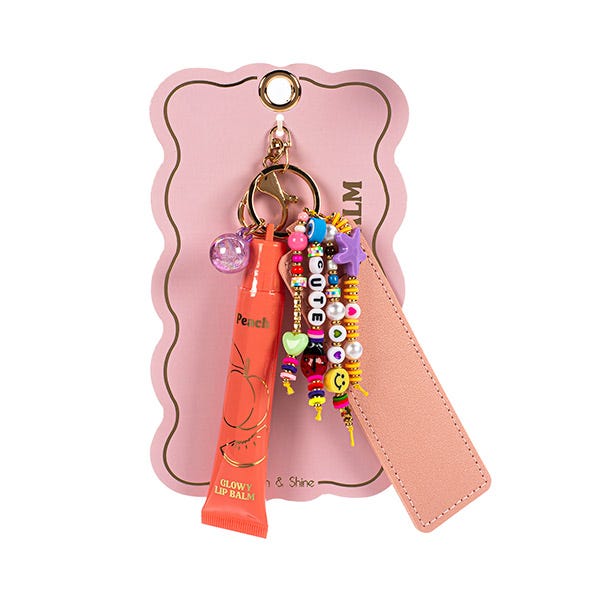 

Бальзам для губ Glowy, персиковый бальзам-брелок TRI-COASTAL