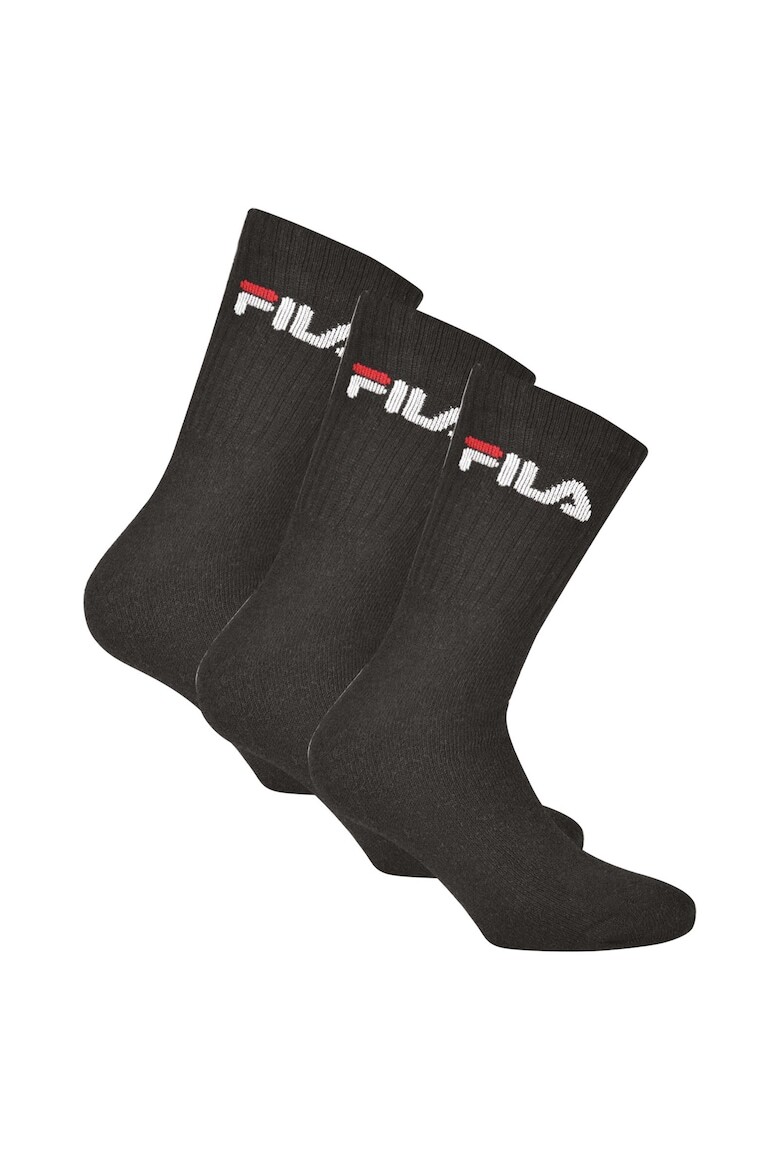 

Длинные носки с рисунком - 3 пары Fila, черный