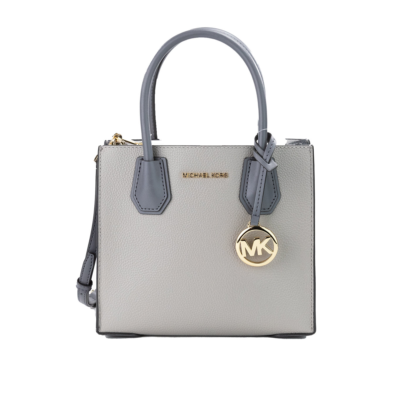 

Сумка-мессенджер через плечо Mercer Medium Pearl Gray Leather Michael Kors