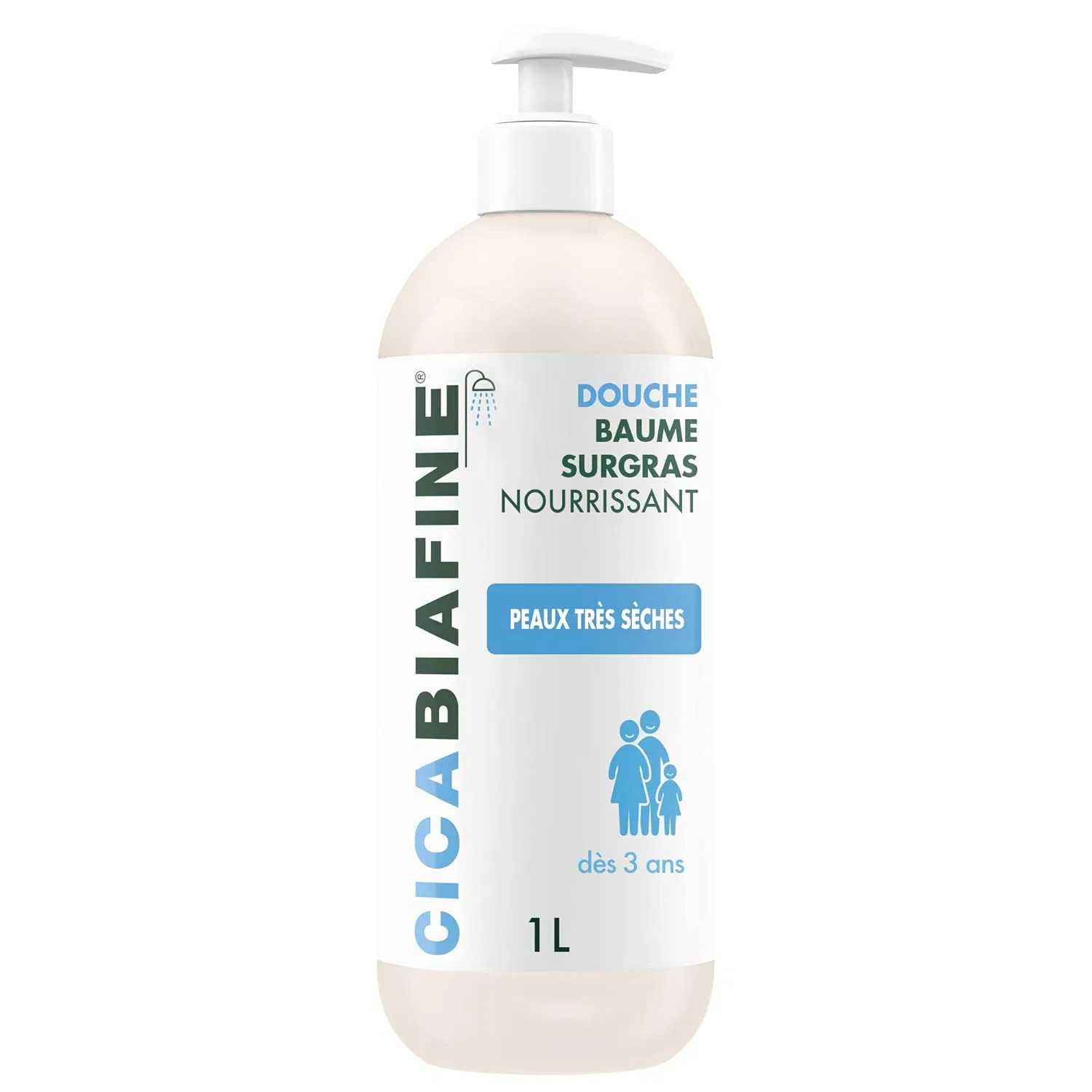 Бальзам для душа Cicabiafine Replenishing Nourishing, 1 литр Cicabiafine, Clear