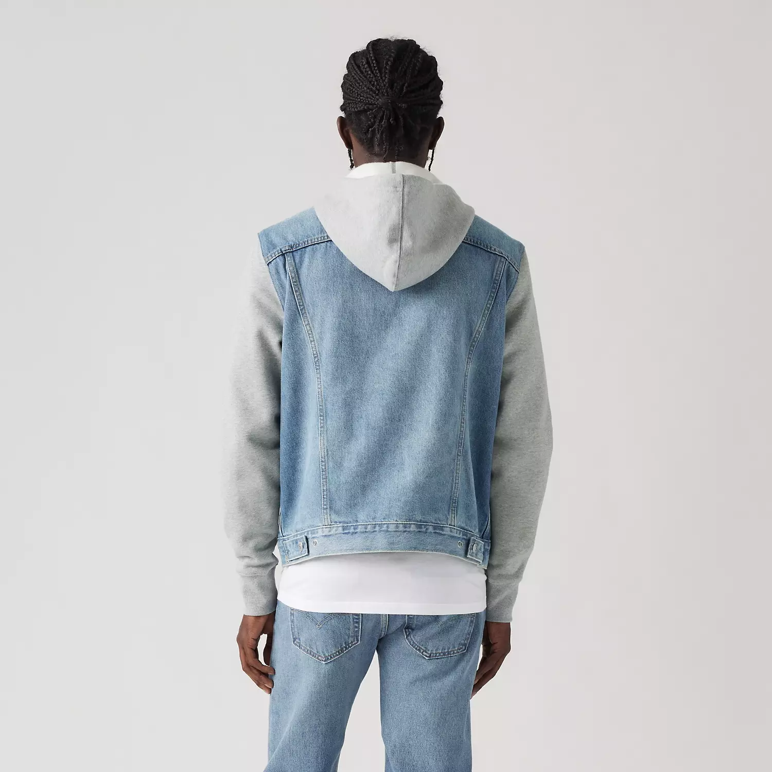 Гибридная куртка дальнобойщика с худи и худи Levi's, цвет Candy Man - Medium Wash — фото 2