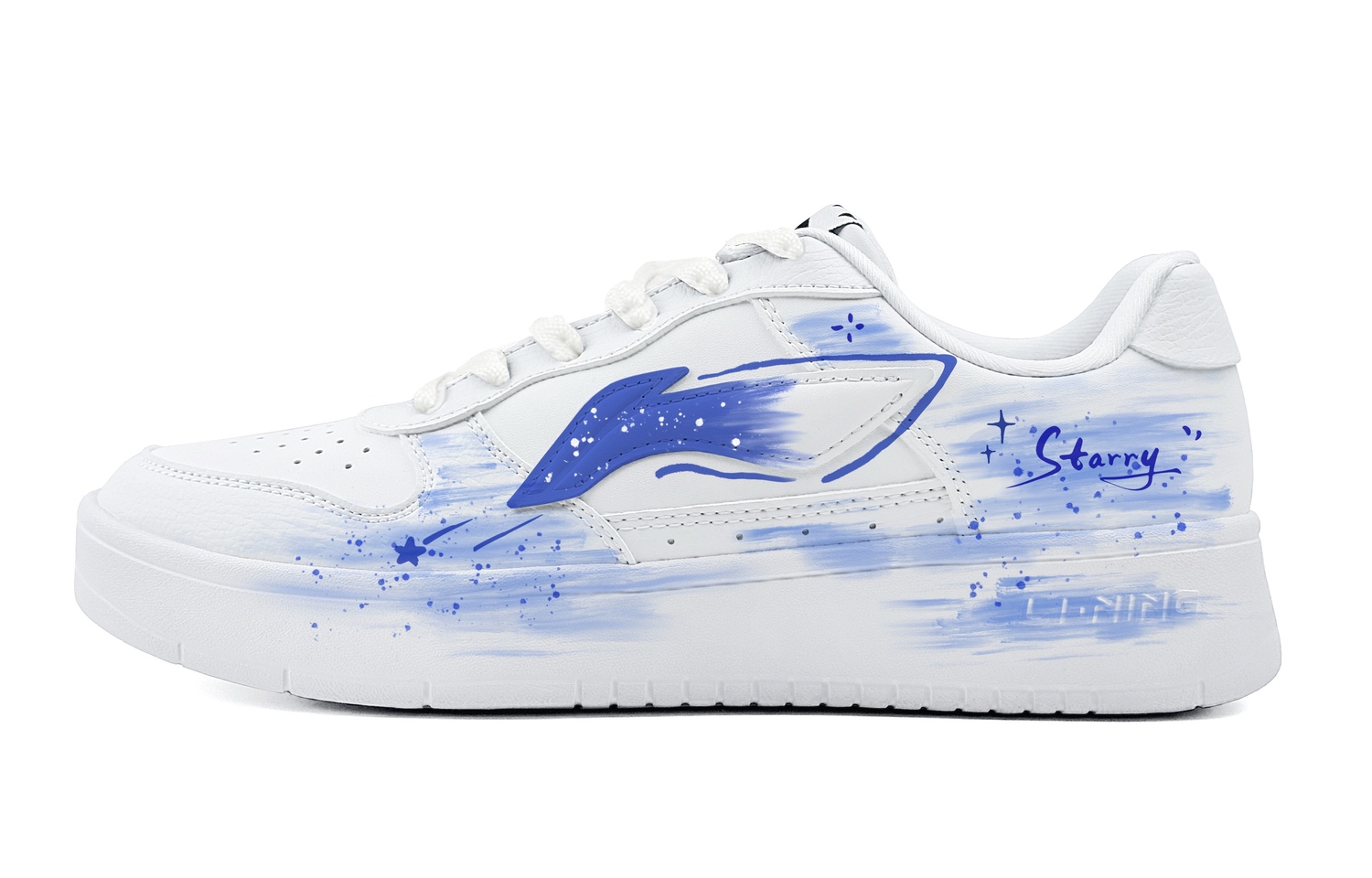 

LINING Понтонные лодки амортизация, износостойкие низкие кроссовки skateboard men's blue