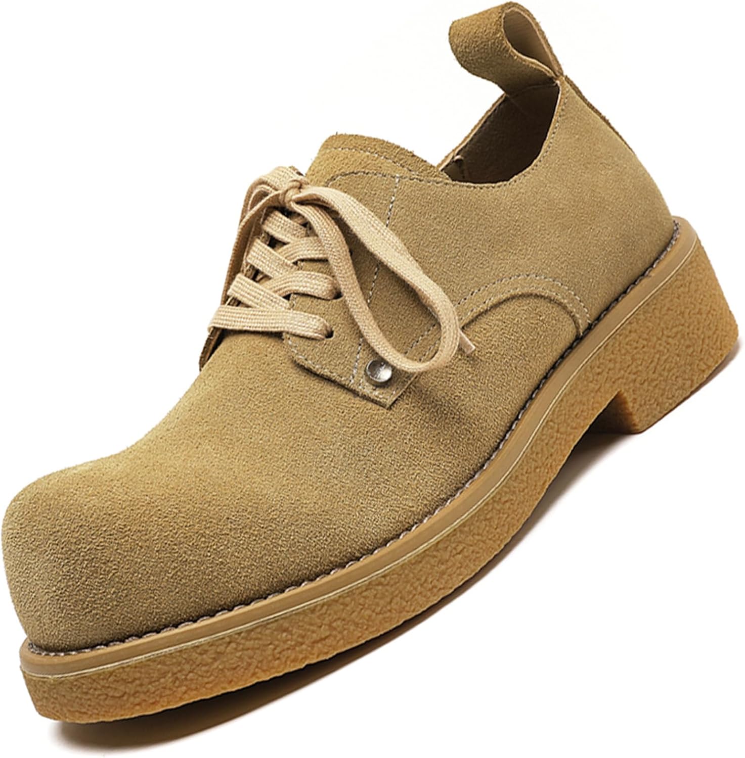 

Классические мужские оксфорды с замшей на большом пальце, ретро-стиль, повседневная и вечерняя обувь, желтые дерби для мужчин на каждый день и для работы Gezykao