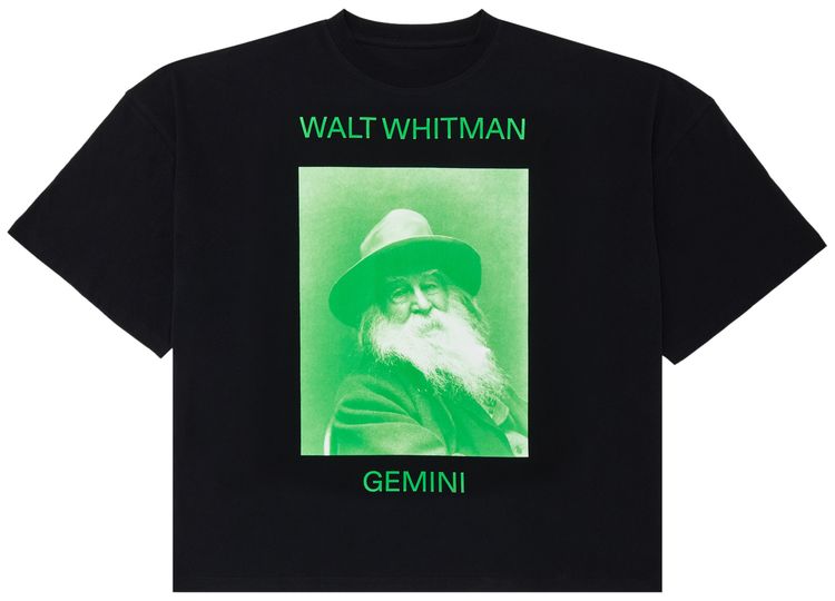 

Футболка GOAT Horoscope Gemini Tee, Walt Whitman, черный