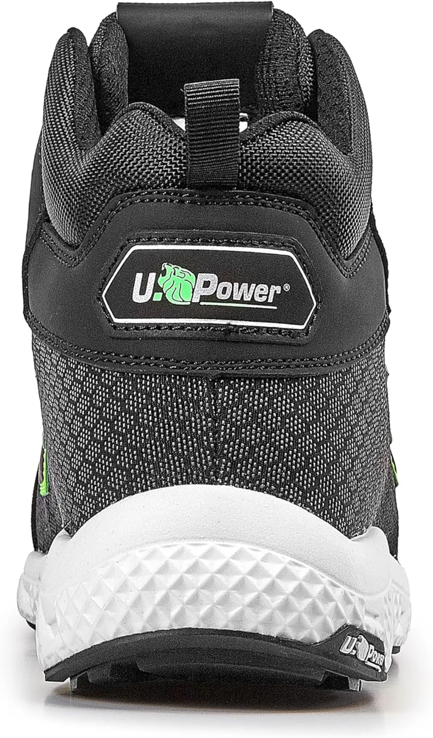 Мужские противопожарные кроссовки U Power Scarpe Antinfortunistiche Da Lavoro, черный/зеленый — фото 3