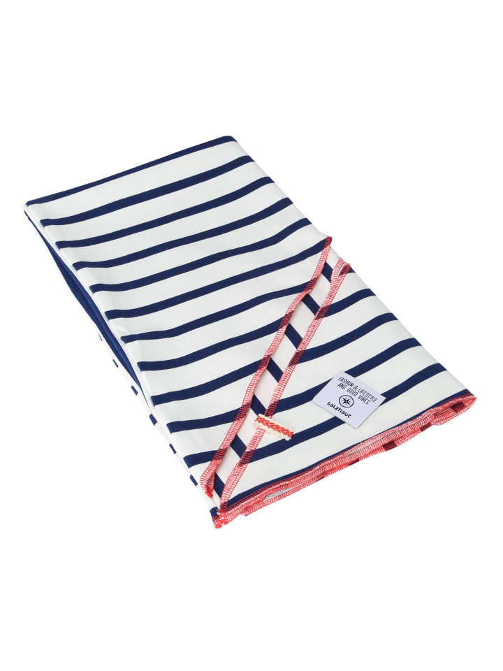 

Шарф Mutten в оттенках белого и ультрамарина Salzhaut