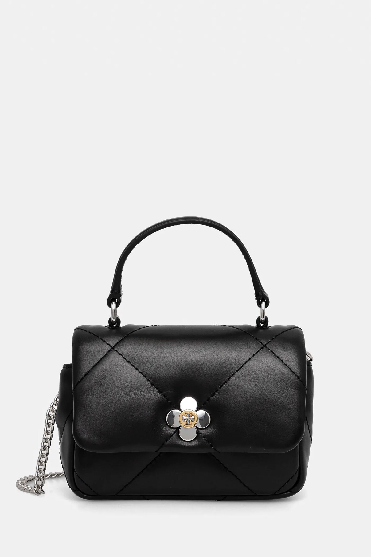 

Сумка-стеганое одеяло Kira Clover Diamond Tory Burch, черный