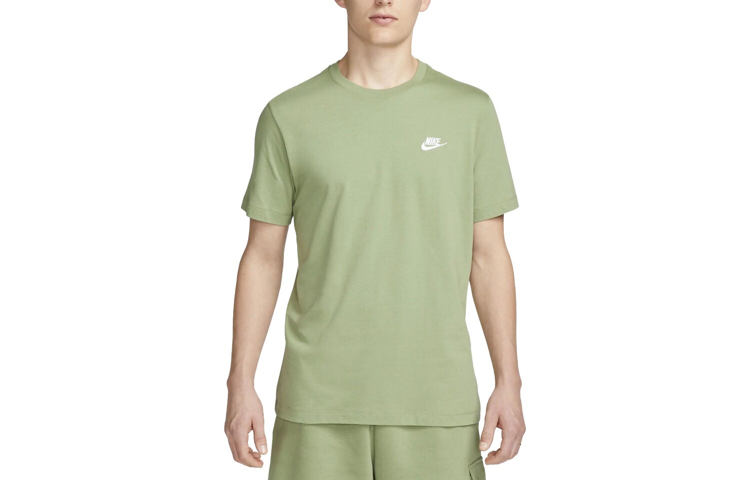 

Футболка унисекс масляно-зеленая Nike, зеленый