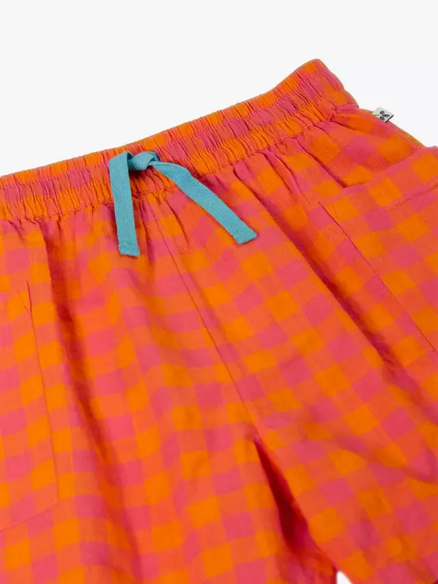 Детские хлопковые шорты Kai в клетку, Spark Check Frugi — фото 2