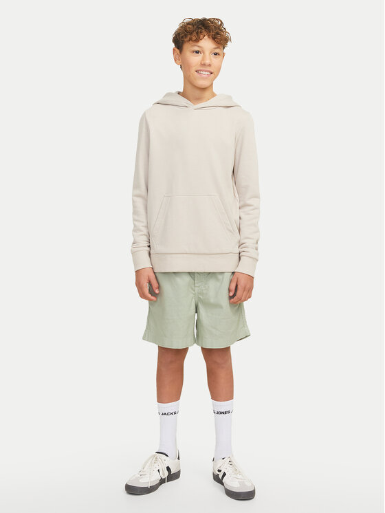Шорты свободного кроя из ткани Jaiden 12275023 Jack&Jones Junior, серый — фото 2