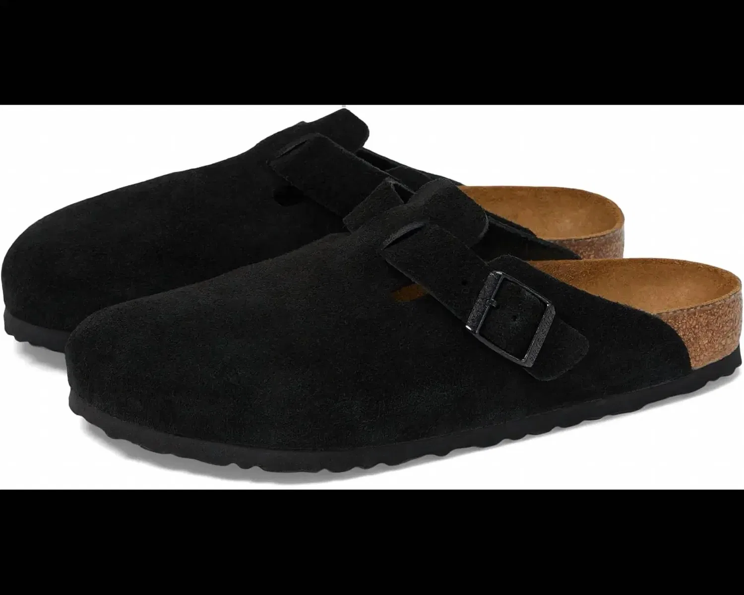Birkenstock Мужские сабо Boston Soft Footbed, черные