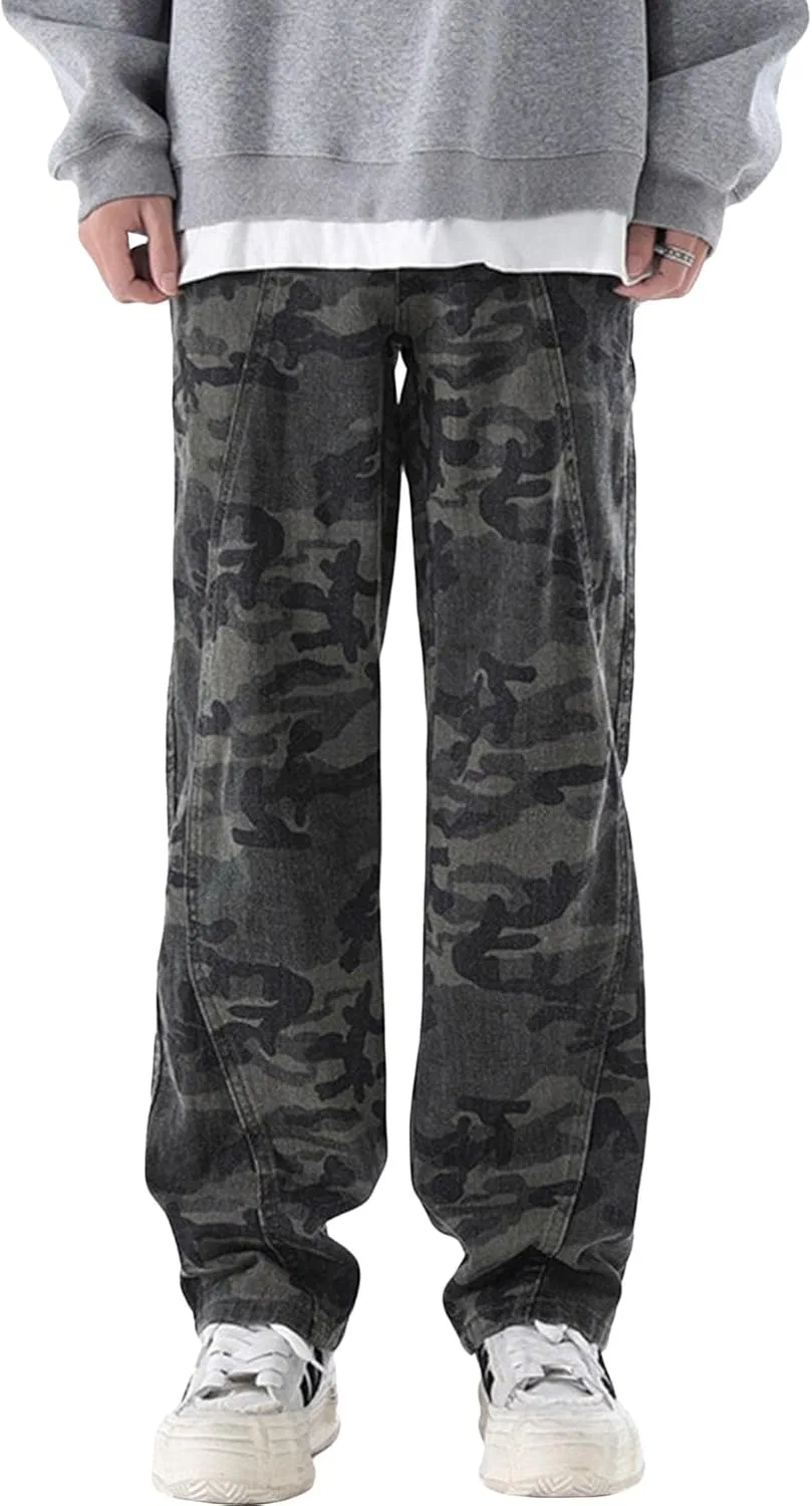 Джинсы классические камуфляжные, Navy Green