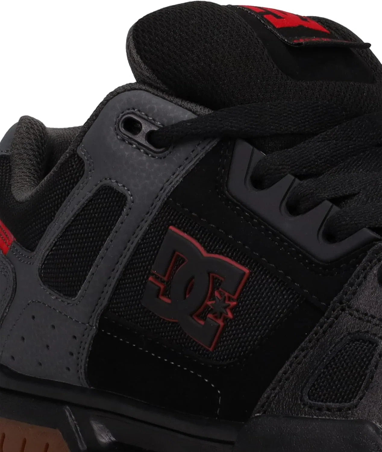 Мужские кроссовки DC STAGXWKW DC Shoes, Black Red Rubber — фото 2