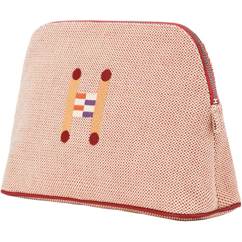 HERMES Сумка для боулинга женская миниатюрная красно-оранжевая, Red & Orange — фото 2