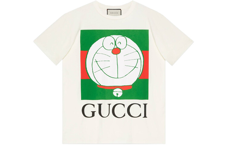 

Футболка женская Gucci x Doraemon, слоновая кость
